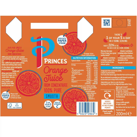 Orange juice box carten